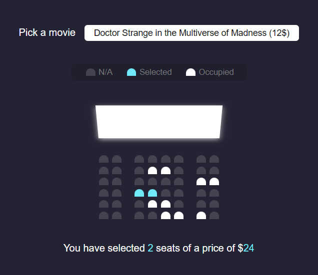 Movie Booking Seat preview